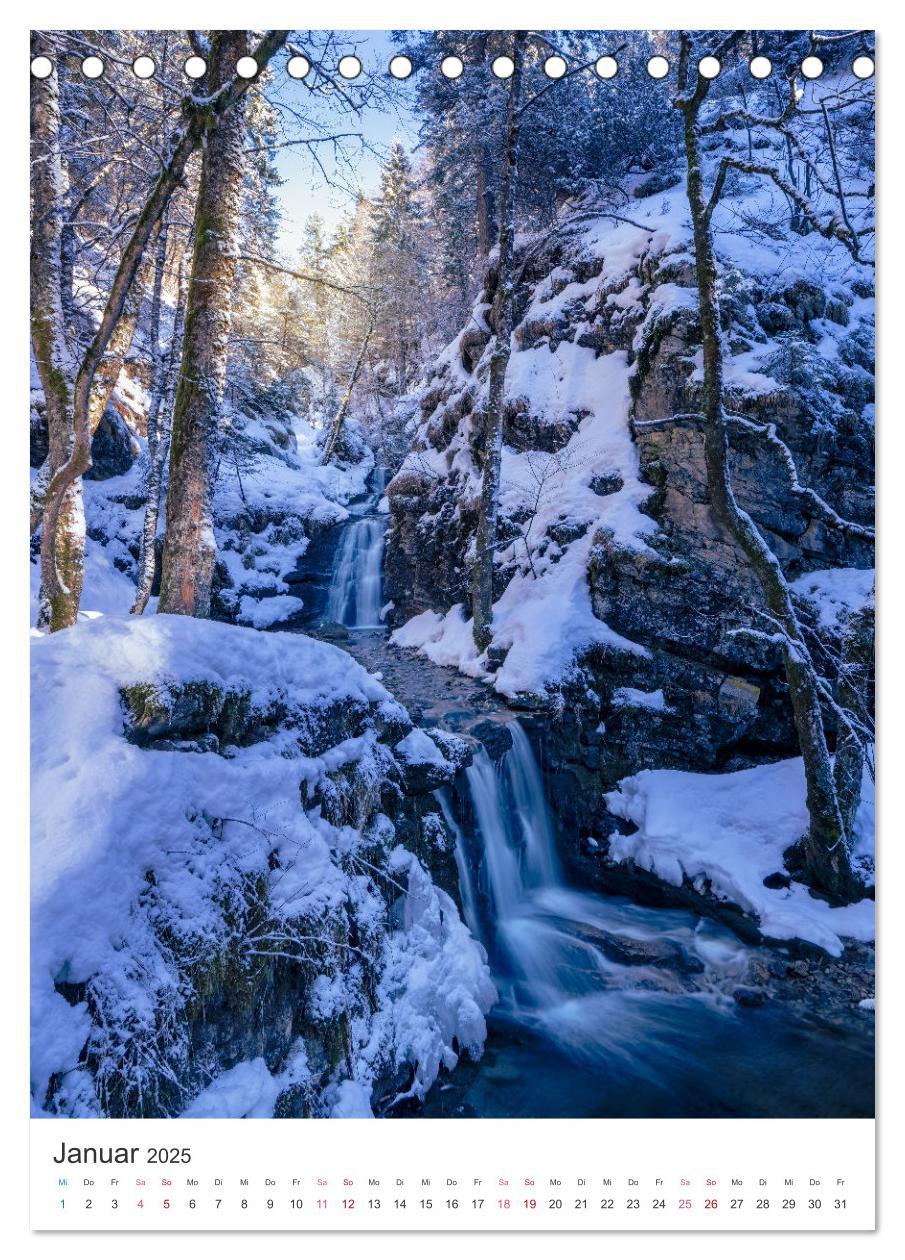 Bild: 9783435900534 | Allgäuer Wasserfälle (Tischkalender 2025 DIN A5 hoch), CALVENDO...