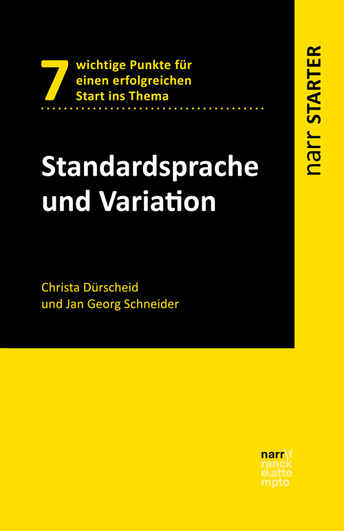 Cover: 9783823382683 | Standardsprache und Variation | Christa Dürscheid (u. a.) | Buch