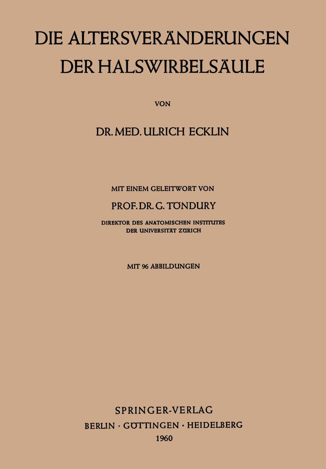 Cover: 9783642494895 | Der Halswirbelsäule | Ulrich Ecklin | Taschenbuch | Paperback | viii