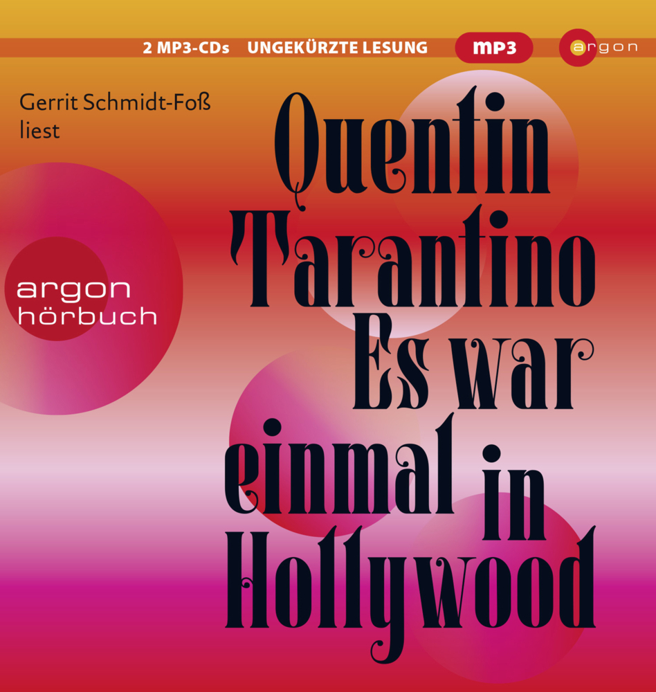 Cover: 9783839819340 | Es war einmal in Hollywood, 2 Audio-CD, 2 MP3 | Quentin Tarantino | CD