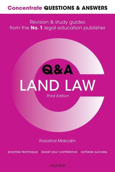 Cover: 9780198853206 | Concentrate Questions and Answers Land Law | Rosalind Malcolm | Buch