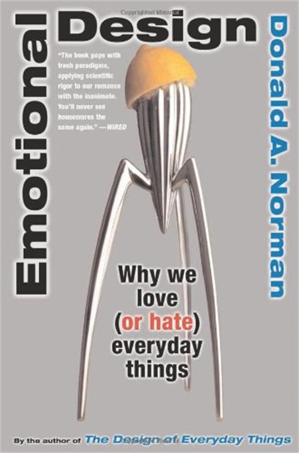 Cover: 9780465051366 | Emotional Design | Why We Love (or Hate) Everyday Things | Don Norman
