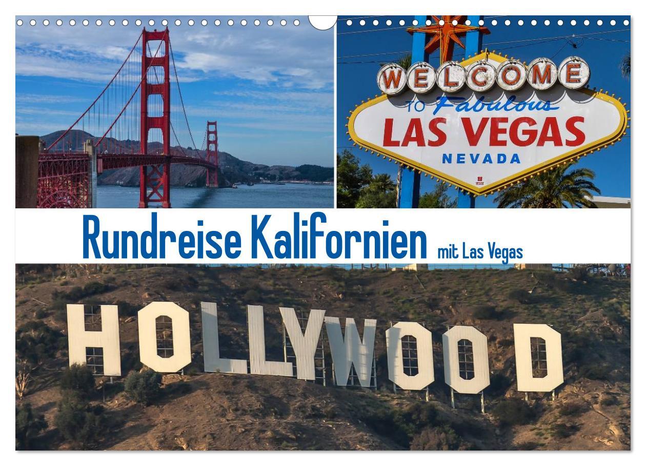 Cover: 9783435718696 | Rundreise Kalifornien mit Las Vegas (Wandkalender 2025 DIN A3...