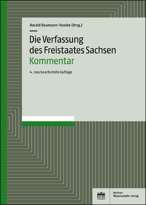 Cover: 9783830539933 | Die Verfassung des Freistaates Sachsen | Harald Baumann-Hasske | Buch