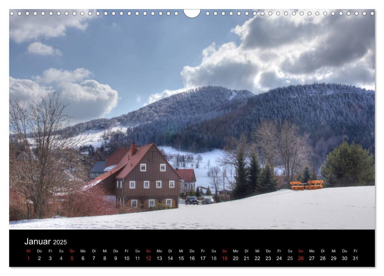 Bild: 9783435670864 | Oberlausitz - Land der Umgebindehäuser (Wandkalender 2025 DIN A3...