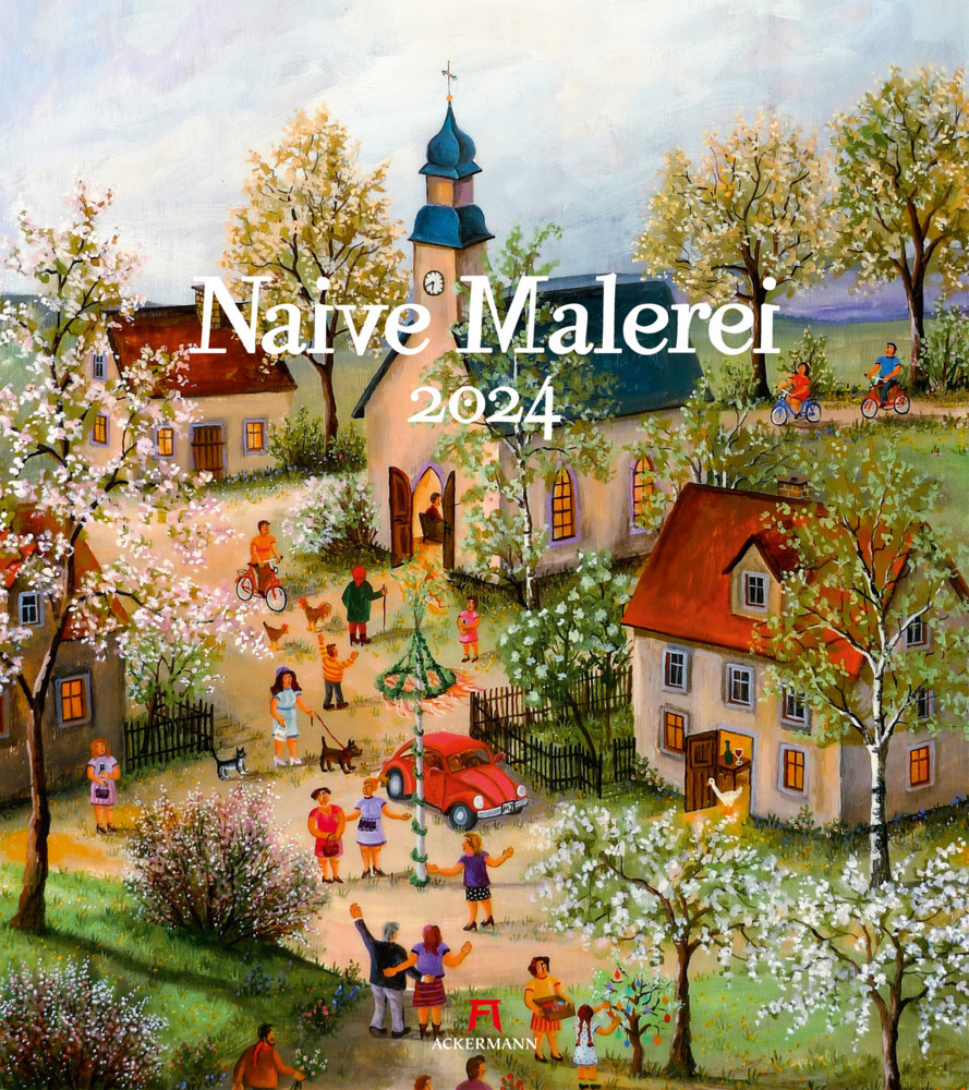 Cover: 9783838424149 | Naive Malerei Kalender 2024 | Ackermann Kunstverlag | Kalender | 14 S.