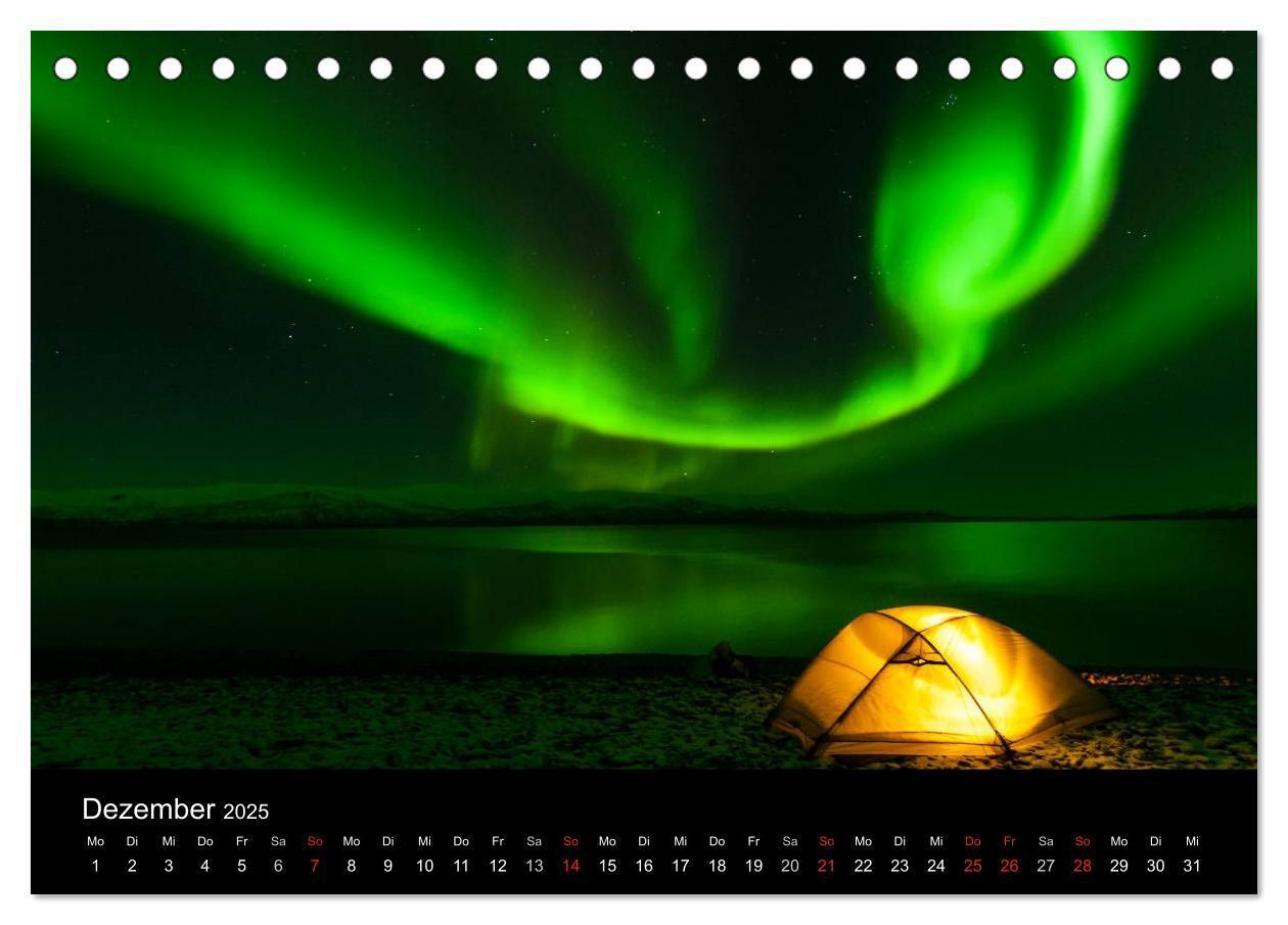 Bild: 9783435799909 | Nordlichter (Tischkalender 2025 DIN A5 quer), CALVENDO Monatskalender