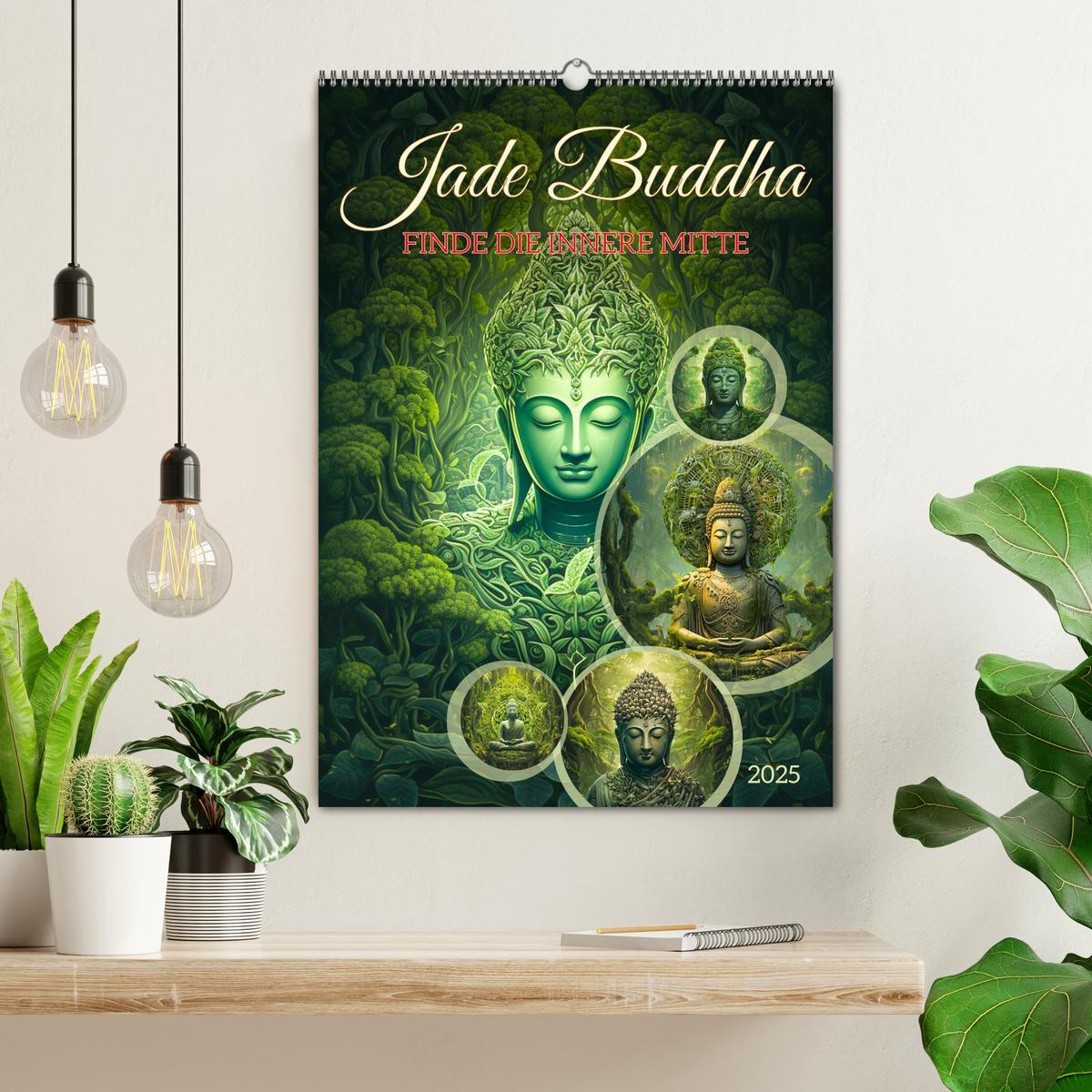 Bild: 9783435857616 | Jade Buddha - Finde die innere Mitte (Wandkalender 2025 DIN A2...