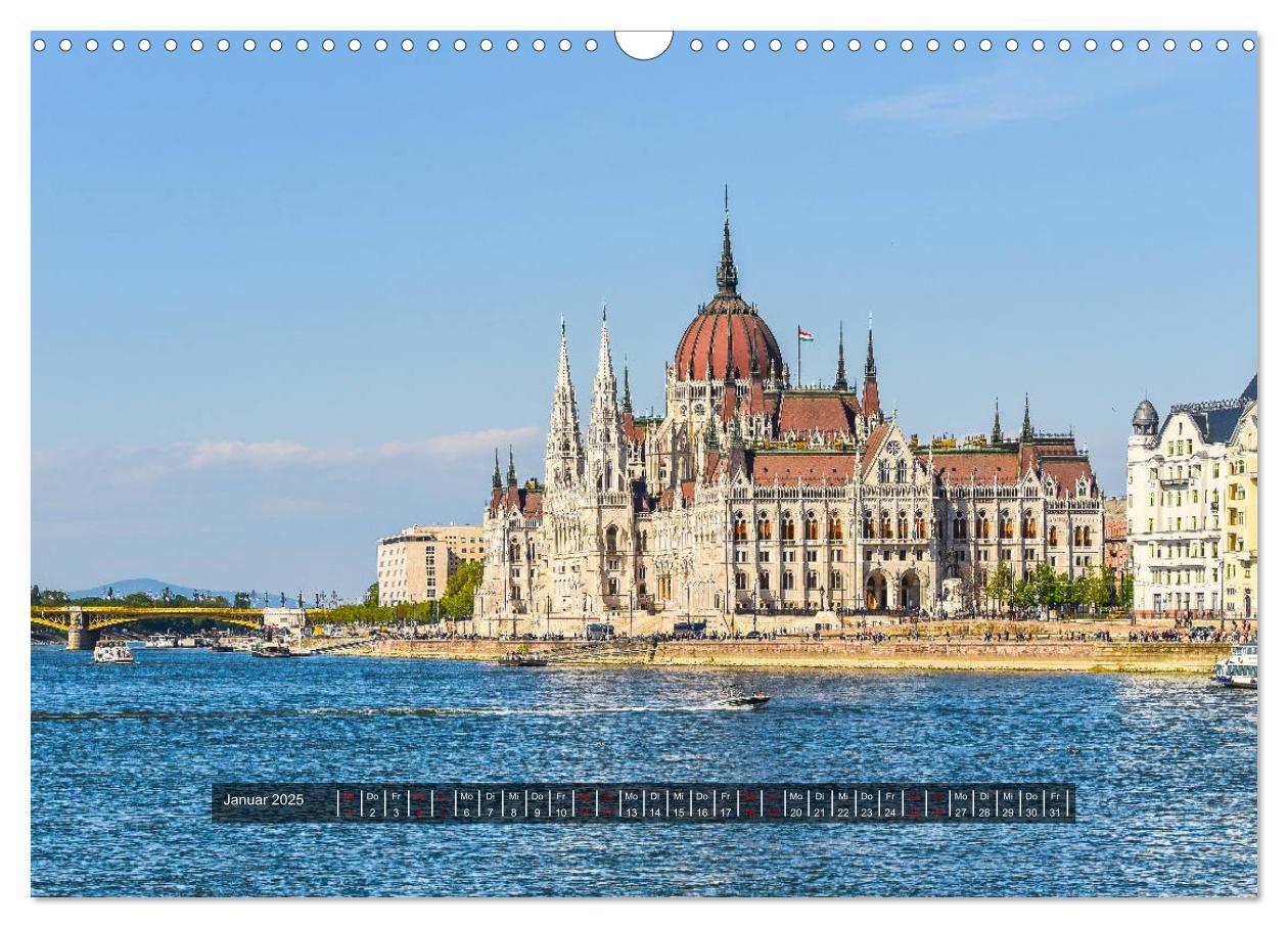 Bild: 9783435144631 | Budapest - Die Stadt an der Donau (Wandkalender 2025 DIN A3 quer),...