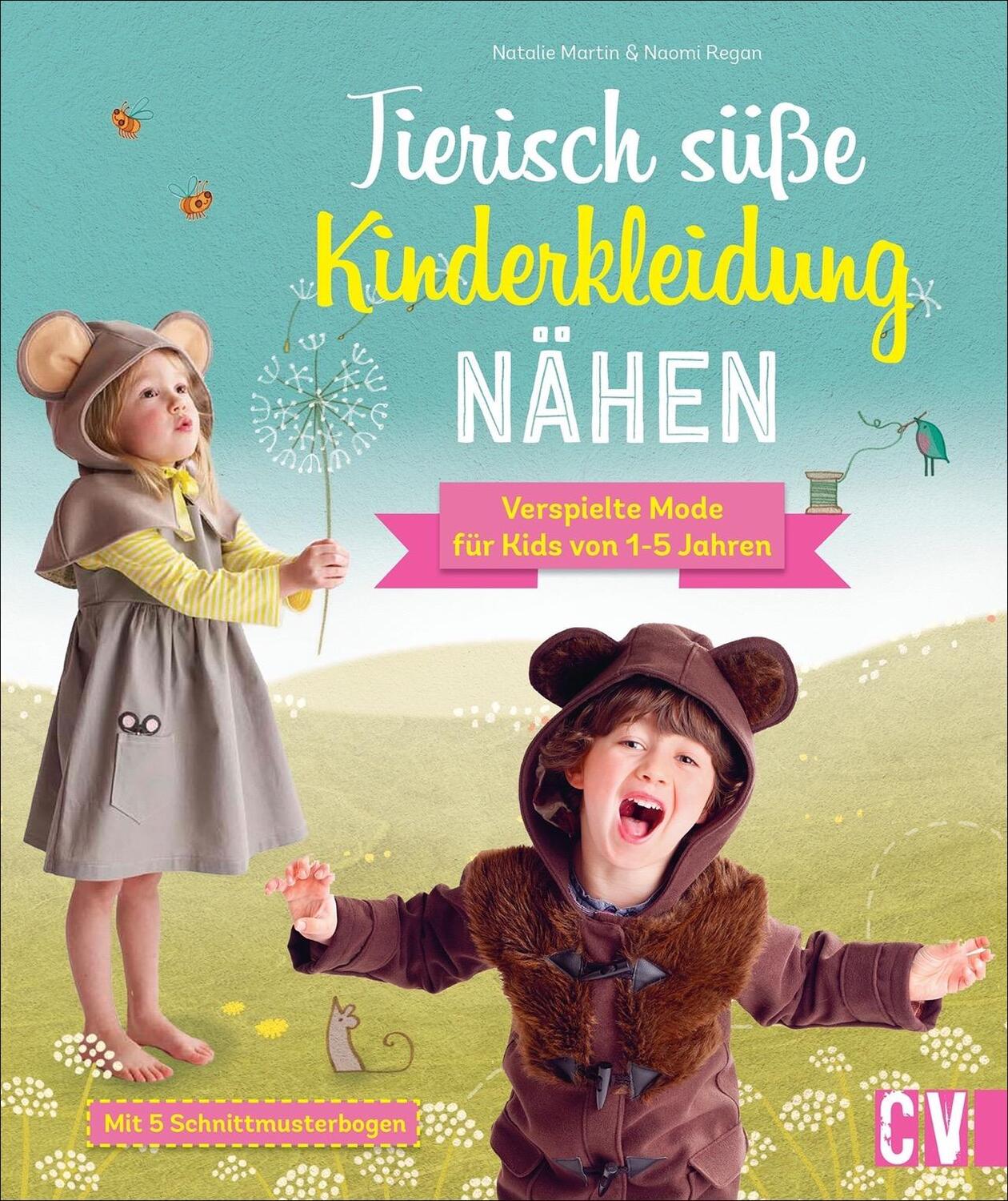 Cover: 9783841066619 | Tierisch süße Kinderkleidung nähen | Natalie Martin (u. a.) | Buch