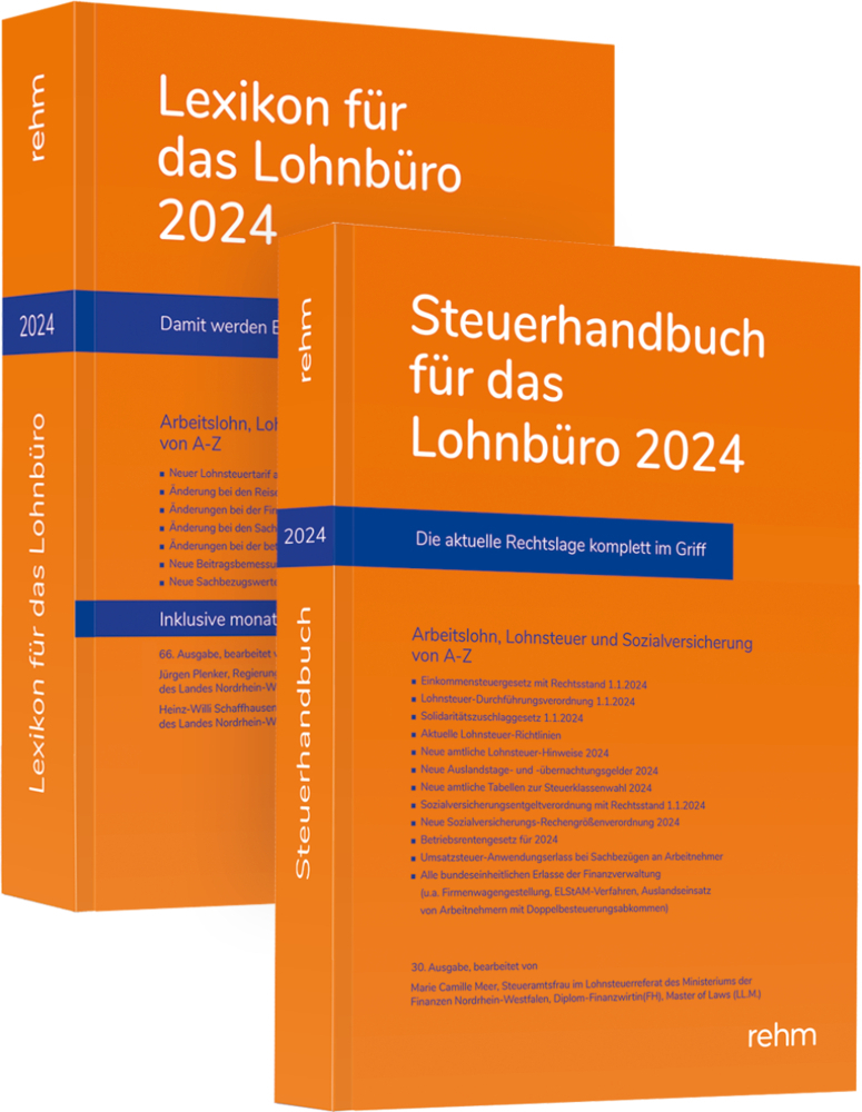 Cover: 9783807328614 | Buchpaket Lexikon für das Lohnbüro und Steuerhandbuch 2024, m. 1...