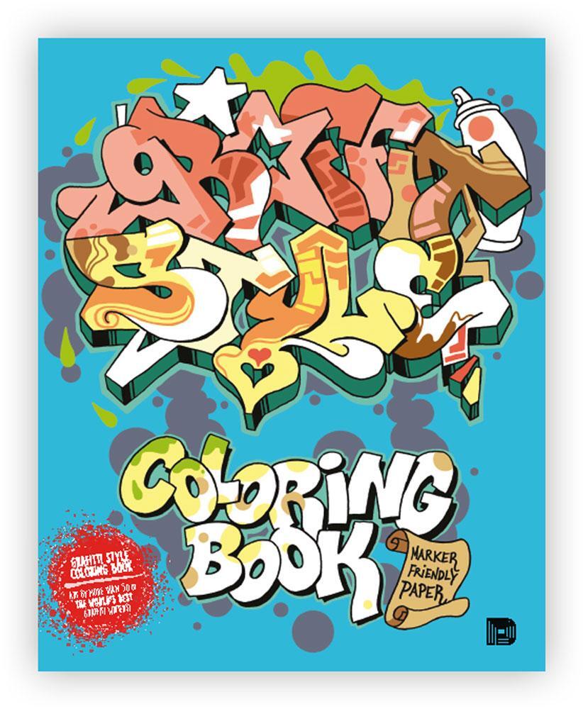 Cover: 9789188369055 | Graffiti Style Coloring Book | Tobias Barenthin Lindblad | Taschenbuch