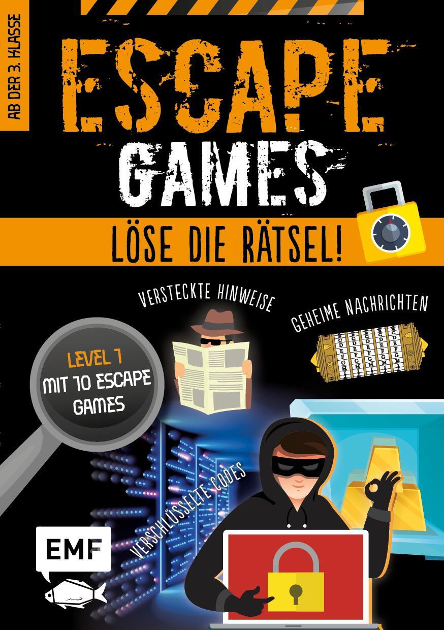 Cover: 9783745907476 | Escape Games Level 1 (orange) - Löse die Rätsel! - 10 Escape Games...