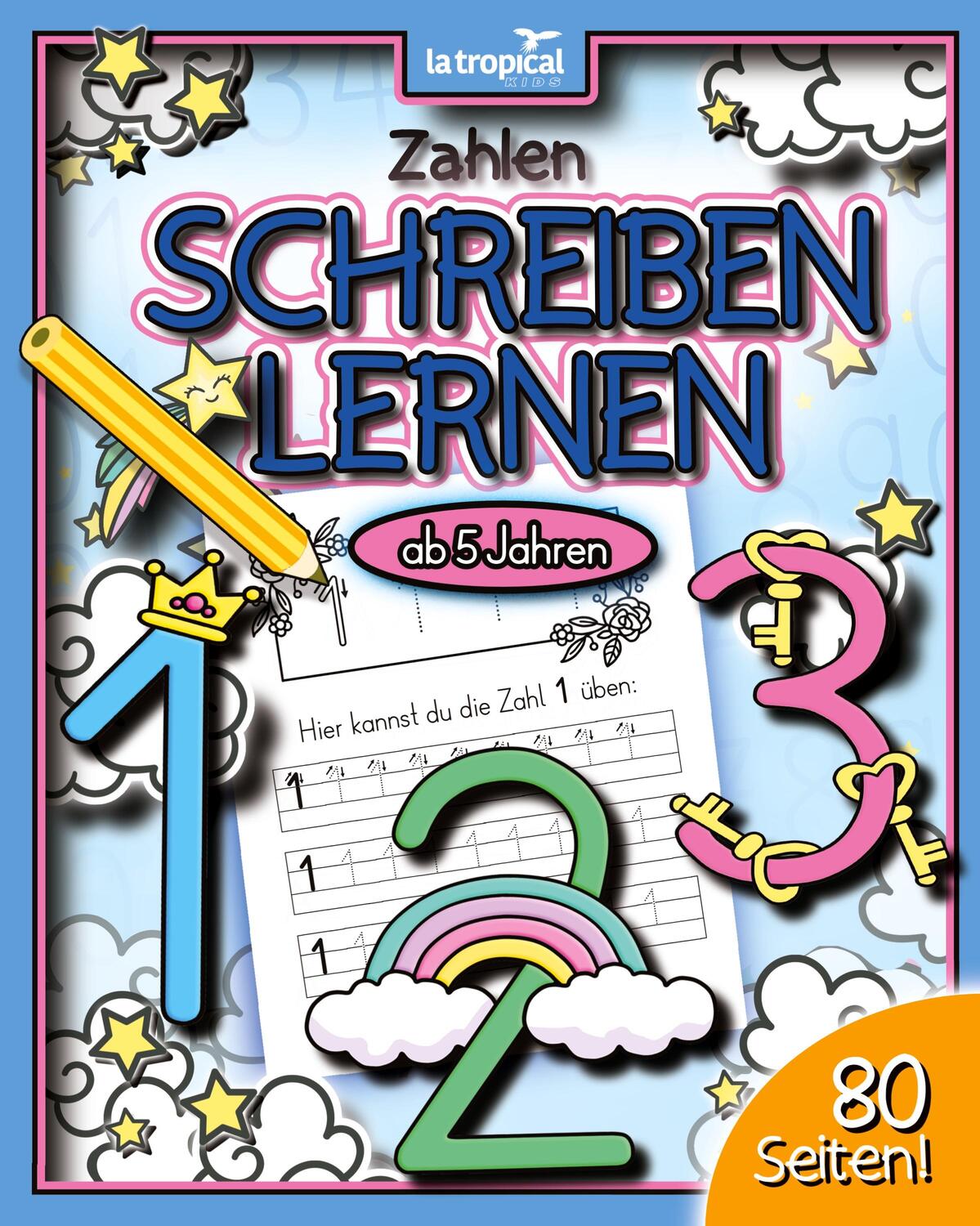 Cover: 9783969080481 | Zahlen schreiben lernen ab 5 Jahren | David Ludwig | Taschenbuch