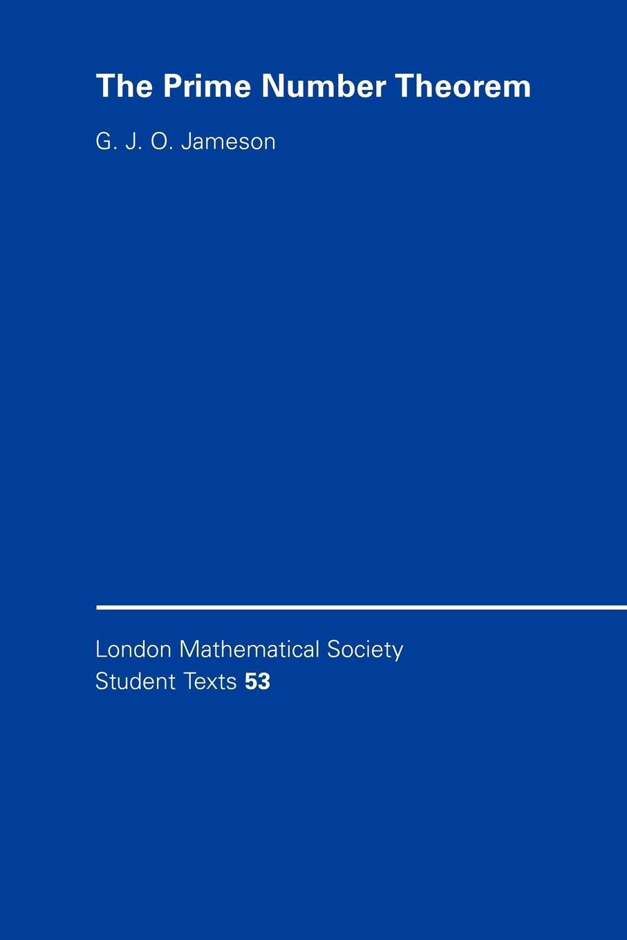 Cover: 9780521891103 | The Prime Number Theorem | G. J. O. Jameson | Taschenbuch | Paperback