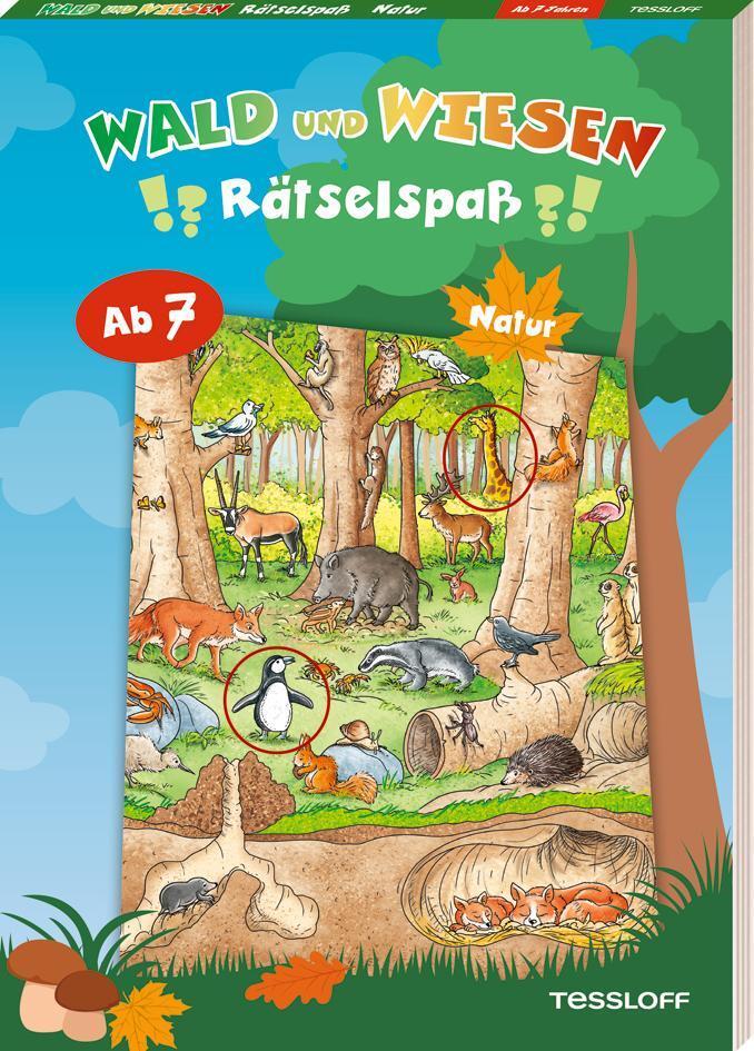 Cover: 9783788645342 | Wald-und-Wiesen-Rätselspaß. Natur | Rätseln für Kinder ab 7 Jahren