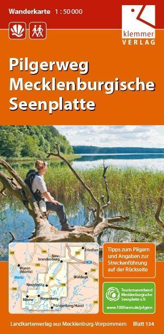 Cover: 9783940175571 | Pilgerweg Mecklenburgische Seenplatte 1 : 50 000 | (Land-)Karte | 2018