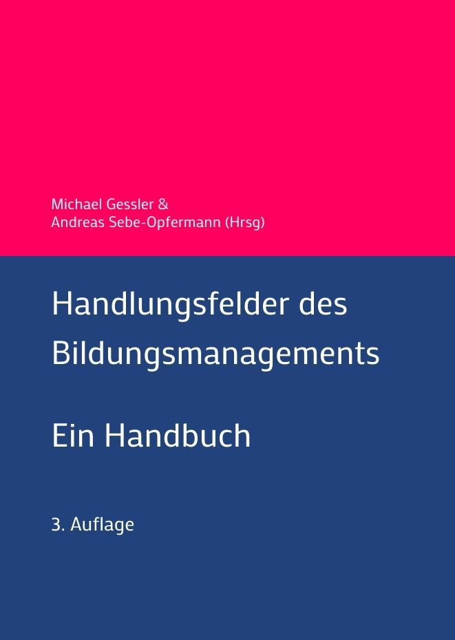 Cover: 9783347918825 | Handlungsfelder des Bildungsmanagements | Ein Handbuch | Buch | 532 S.