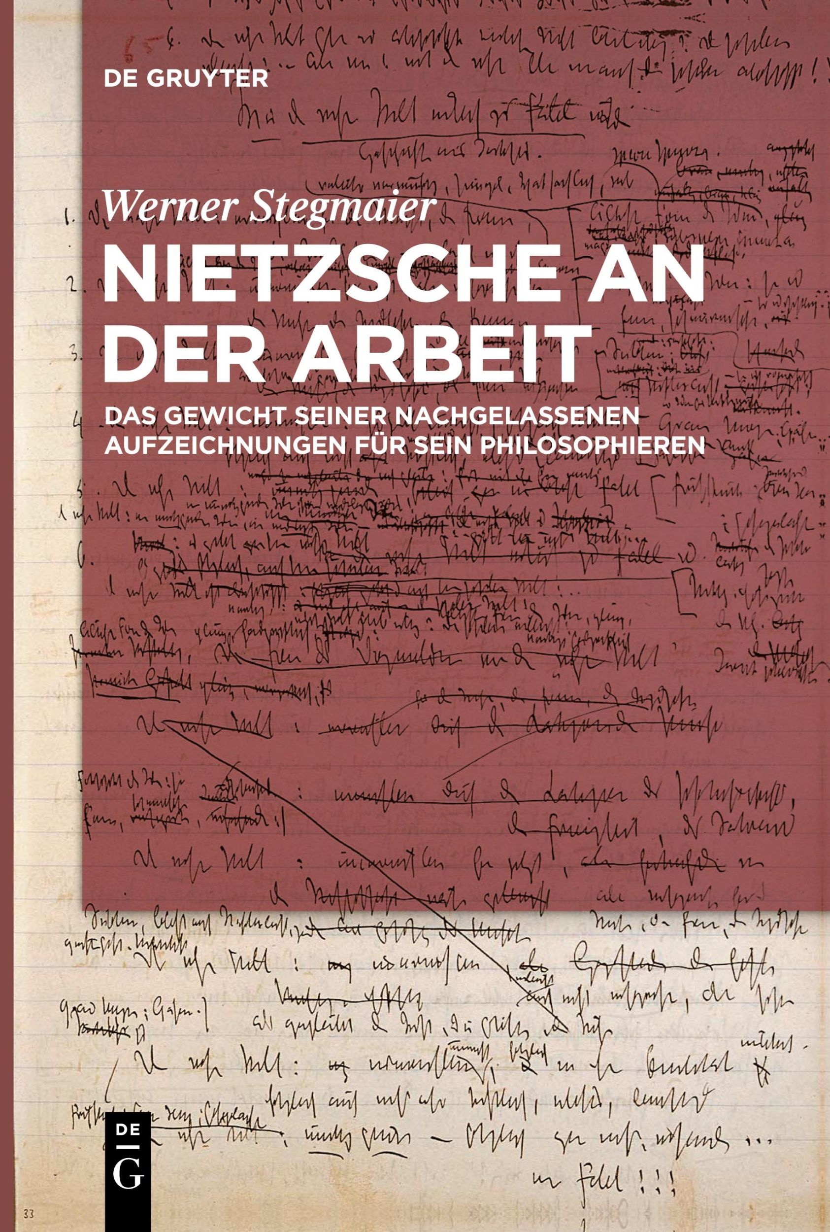 Cover: 9783111536798 | Nietzsche an der Arbeit | Werner Stegmaier | Taschenbuch | XI | 2024