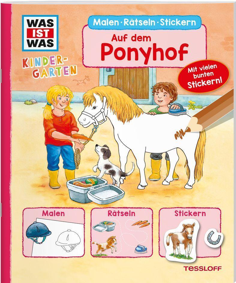 Cover: 9783788621513 | WAS IST WAS Kindergarten Malen Rätseln Stickern Auf dem Ponyhof | Buch