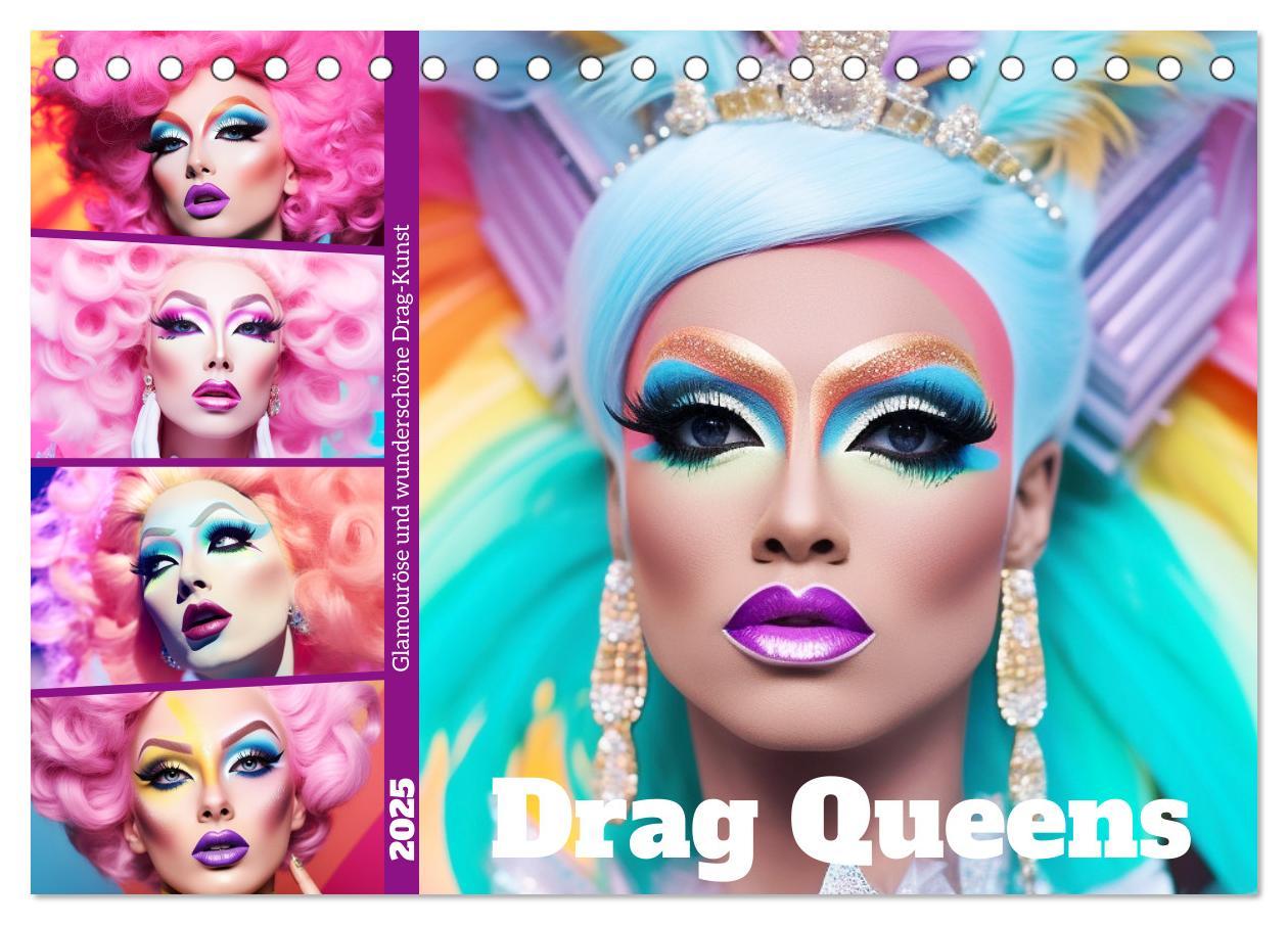 Cover: 9783383895258 | Drag Queens. Glamouröse und wunderschöne Drag-Kunst (Tischkalender...