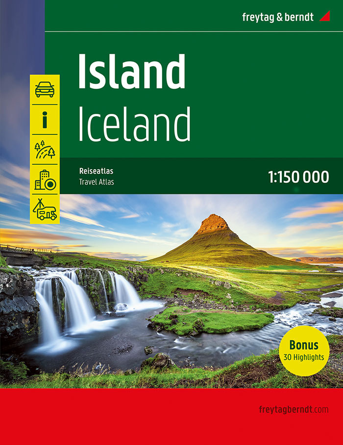 Cover: 9783707918380 | Island Reiseatlas, Autoatlas 1:150.000, Spiralbindung | berndt | Buch