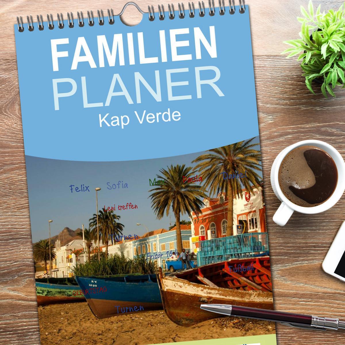 Bild: 9783457110218 | Familienplaner 2025 - Kap Verde mit 5 Spalten (Wandkalender, 21 x...