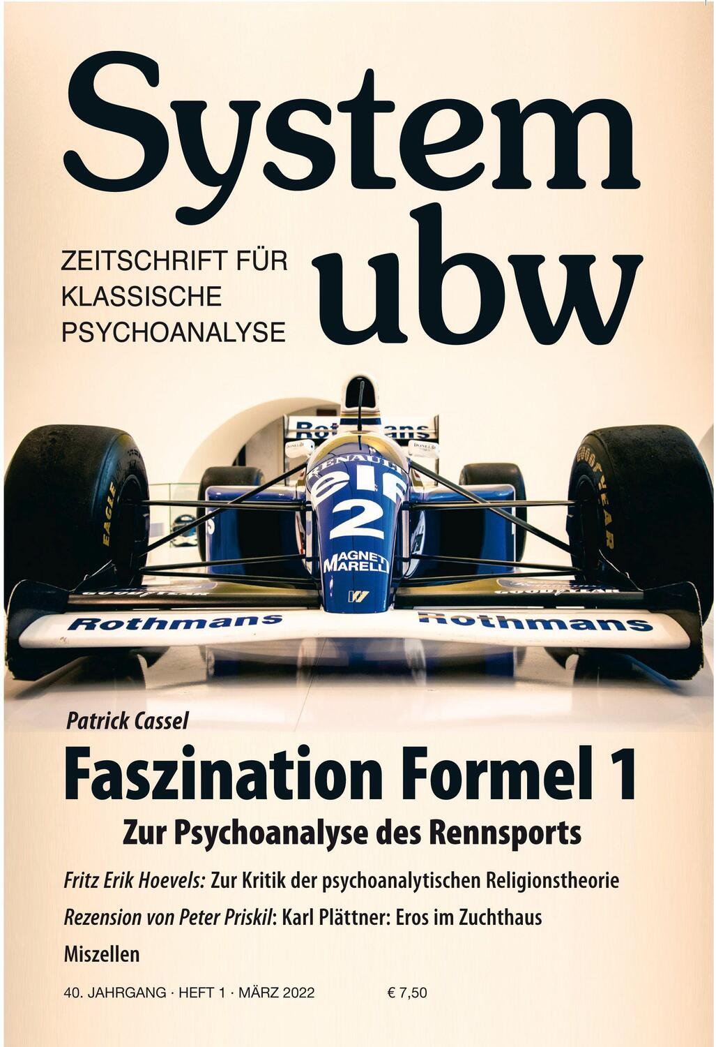 Cover: 9783894847272 | Faszination Formel 1 - Zur Psychoanalyse des Rennsports | Taschenbuch