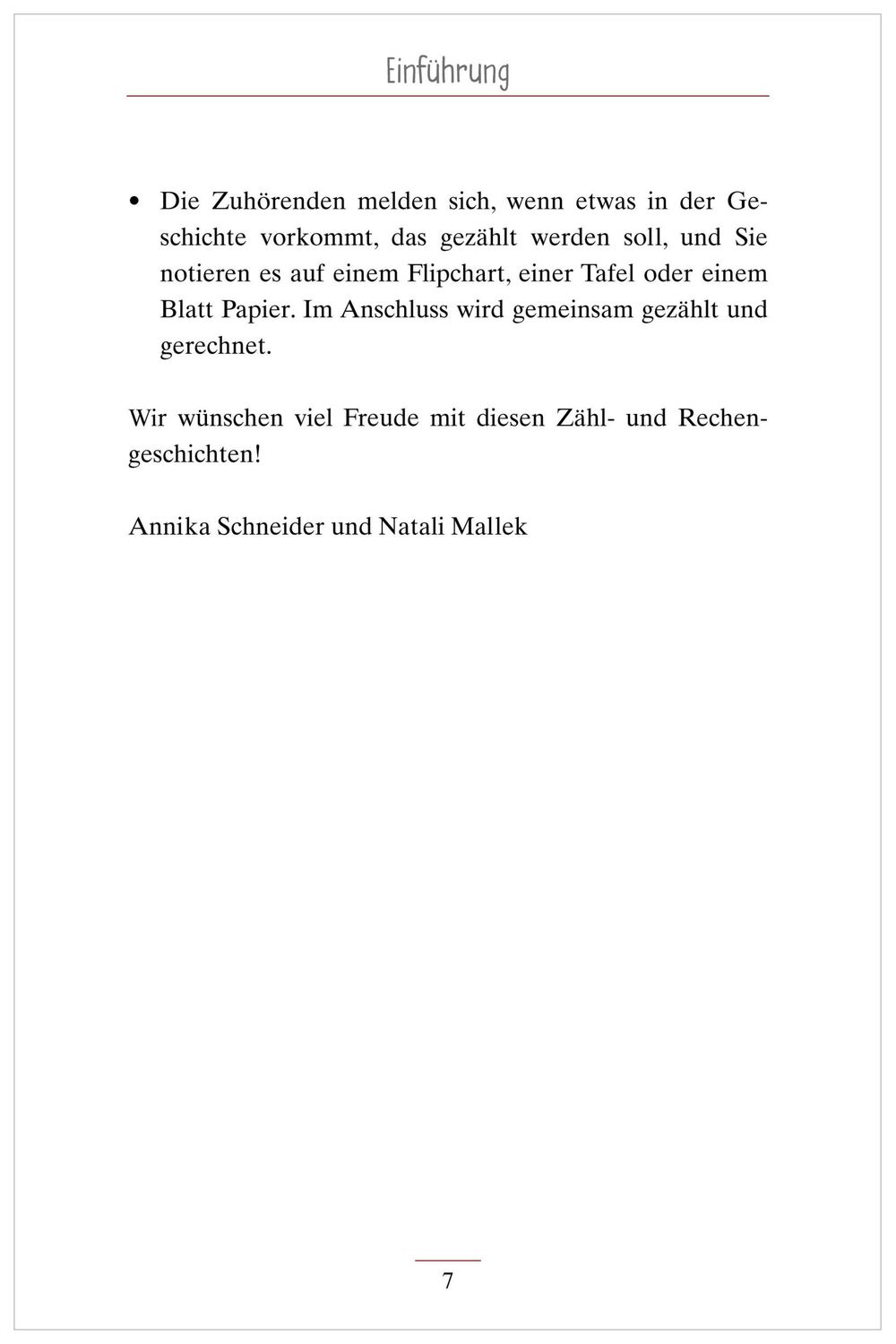 Bild: 9783948106263 | Zähl- und Rechengeschichten | Natali Mallek (u. a.) | Taschenbuch