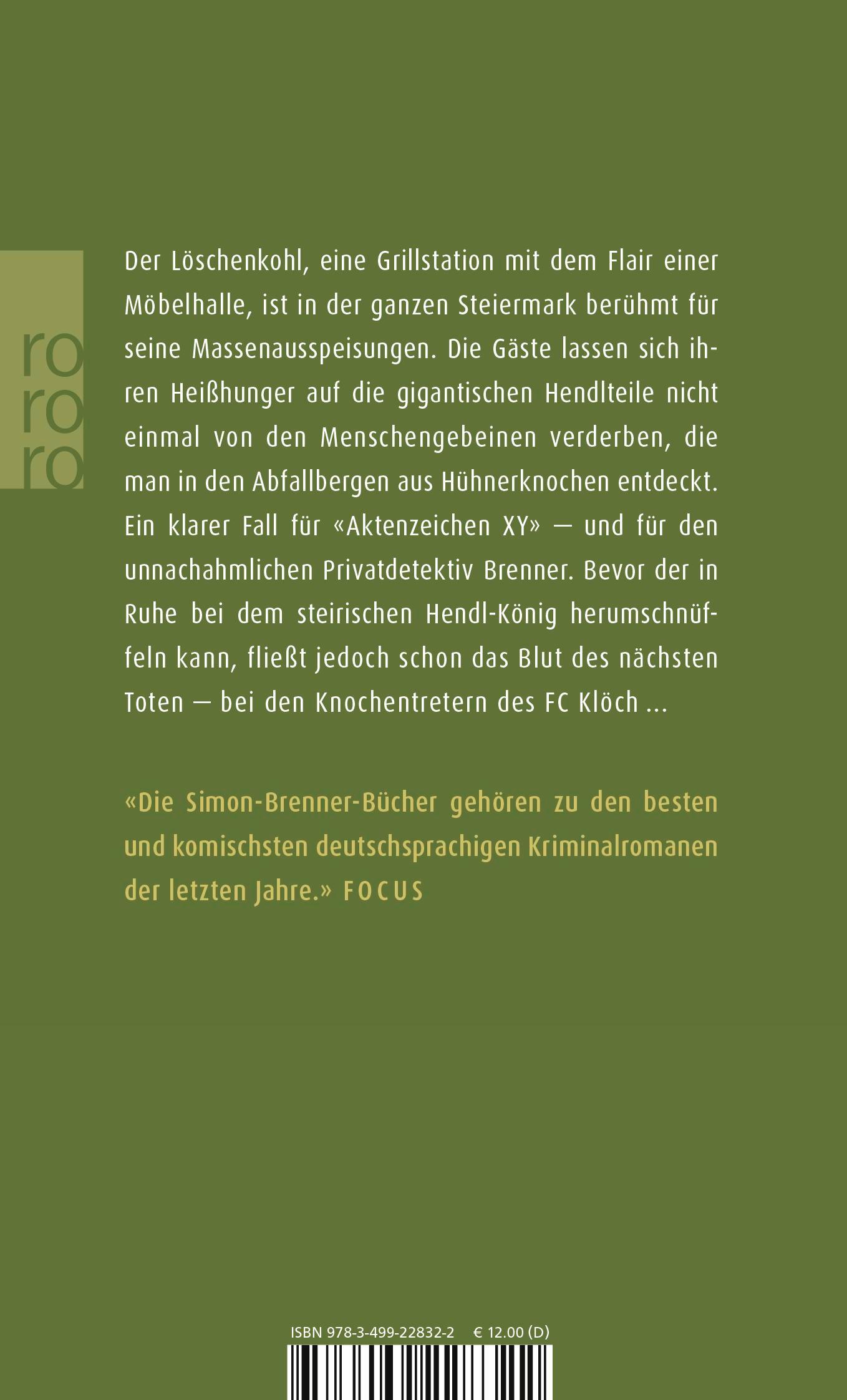 Rückseite: 9783499228322 | Der Knochenmann | Wolf Haas | Taschenbuch | Privatdetektiv Brenner