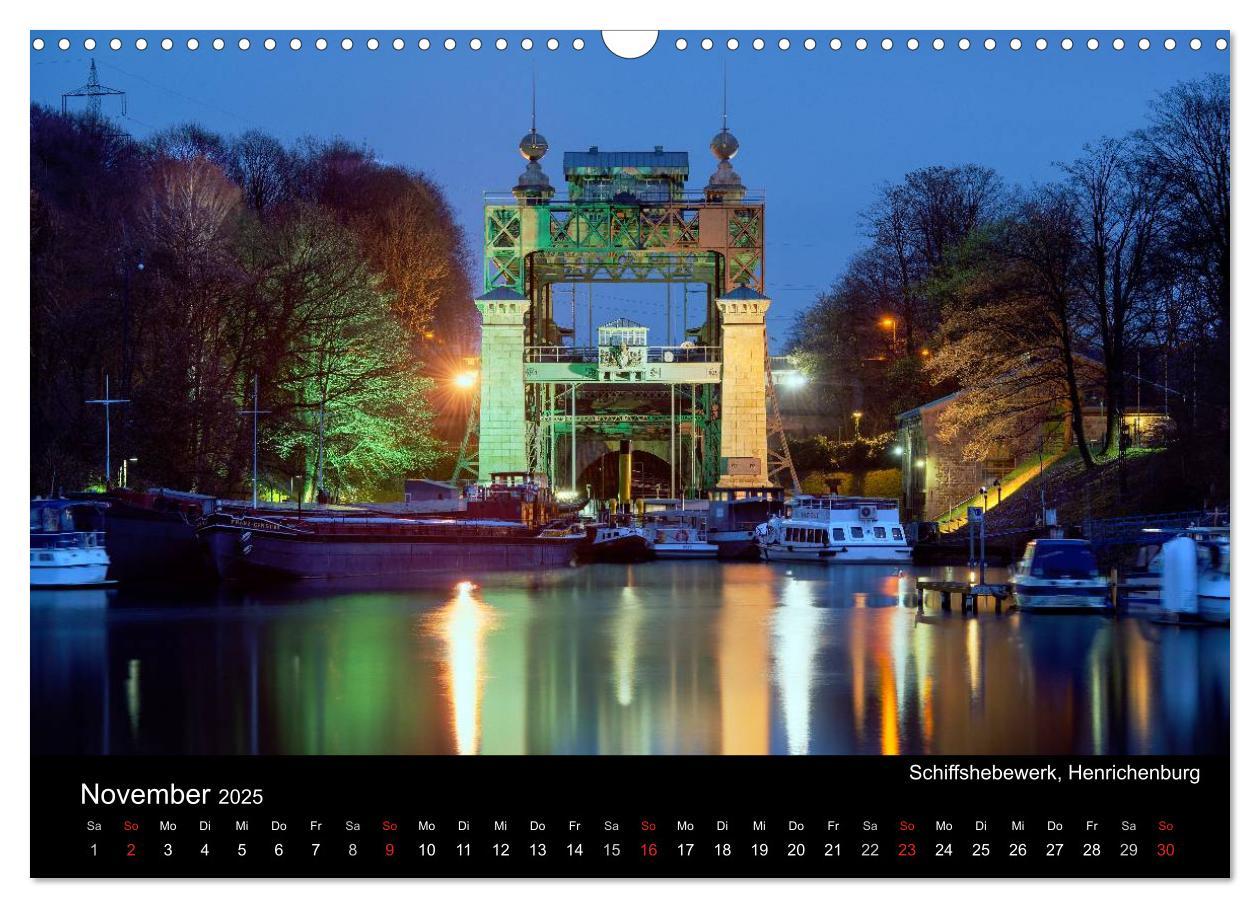 Bild: 9783435730001 | Ruhrlights II - Nachtlichter des Ruhrgebietes (Wandkalender 2025...