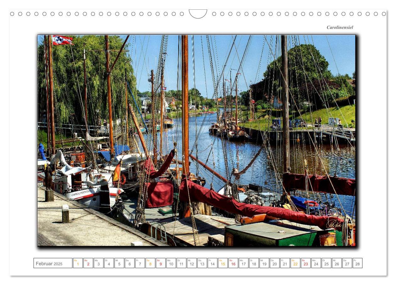 Bild: 9783435704316 | Ostfriesland - die bezaubernden alten Häfen (Wandkalender 2025 DIN...