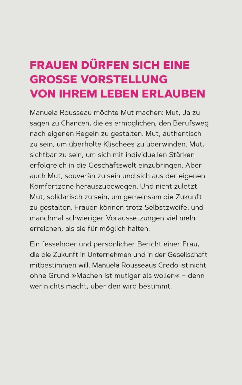 Bild: 9783424202007 | Wir brauchen Frauen, die sich trauen | Manuela Rousseau | Buch | 2019