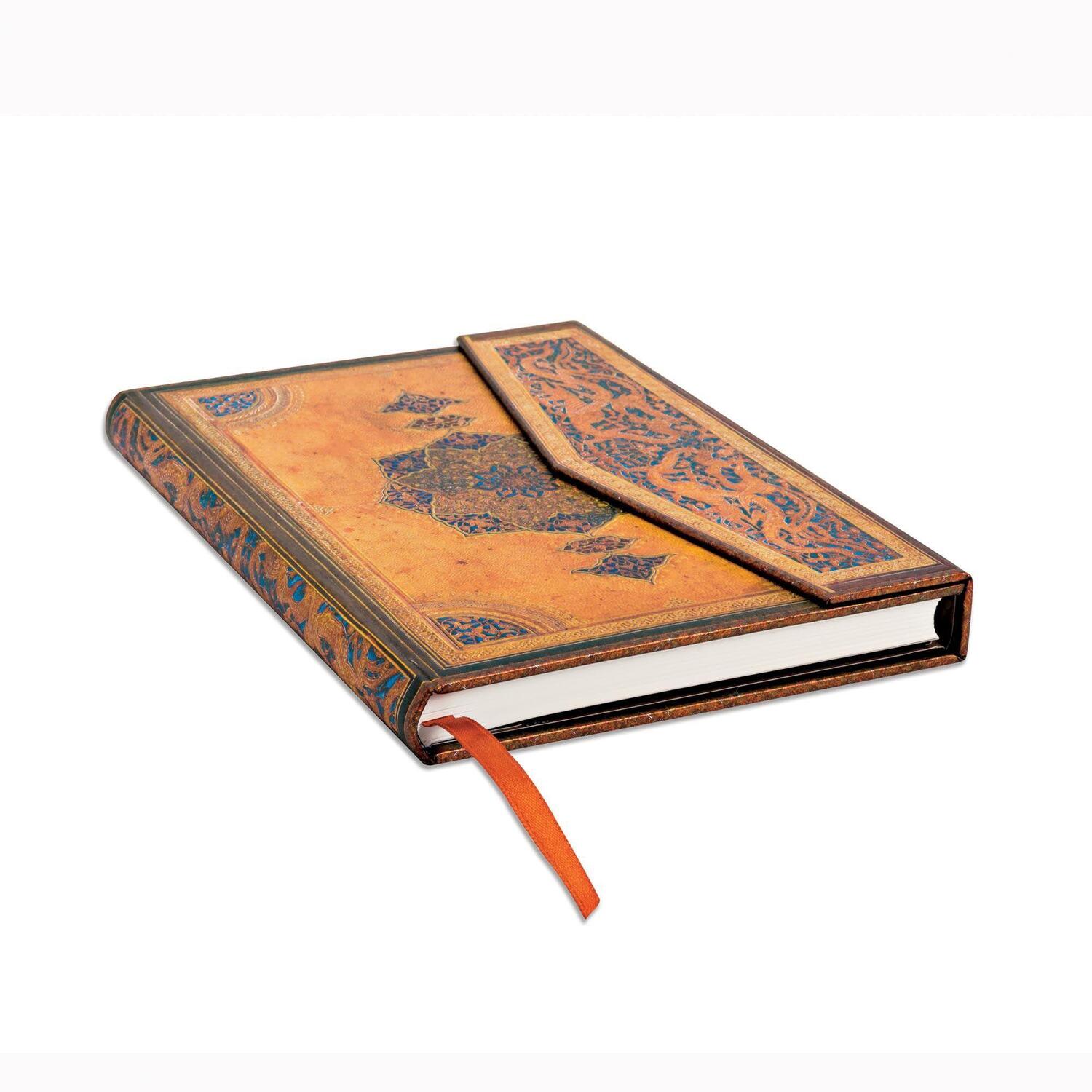 Bild: 9781439716021 | Paperblanks Safavid Safavid Binding Art Hardcover Midi Lined Wrap...