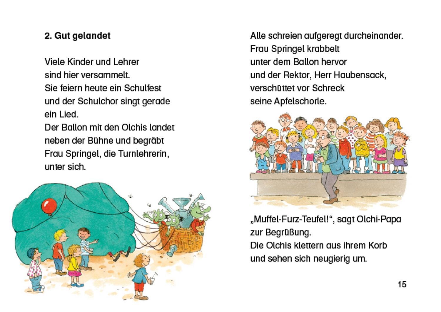 Bild: 9783789112898 | Die Olchis auf dem Schulfest | Erhard Dietl | Buch | Lesestarter