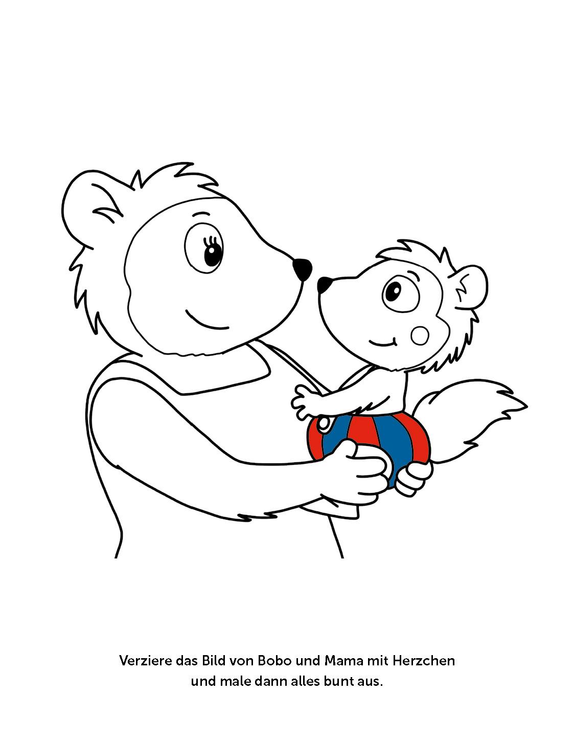 Bild: 9783987641398 | Bobo Siebenschläfer Malbuch mit Schablone. Zeichnen und Malen für...