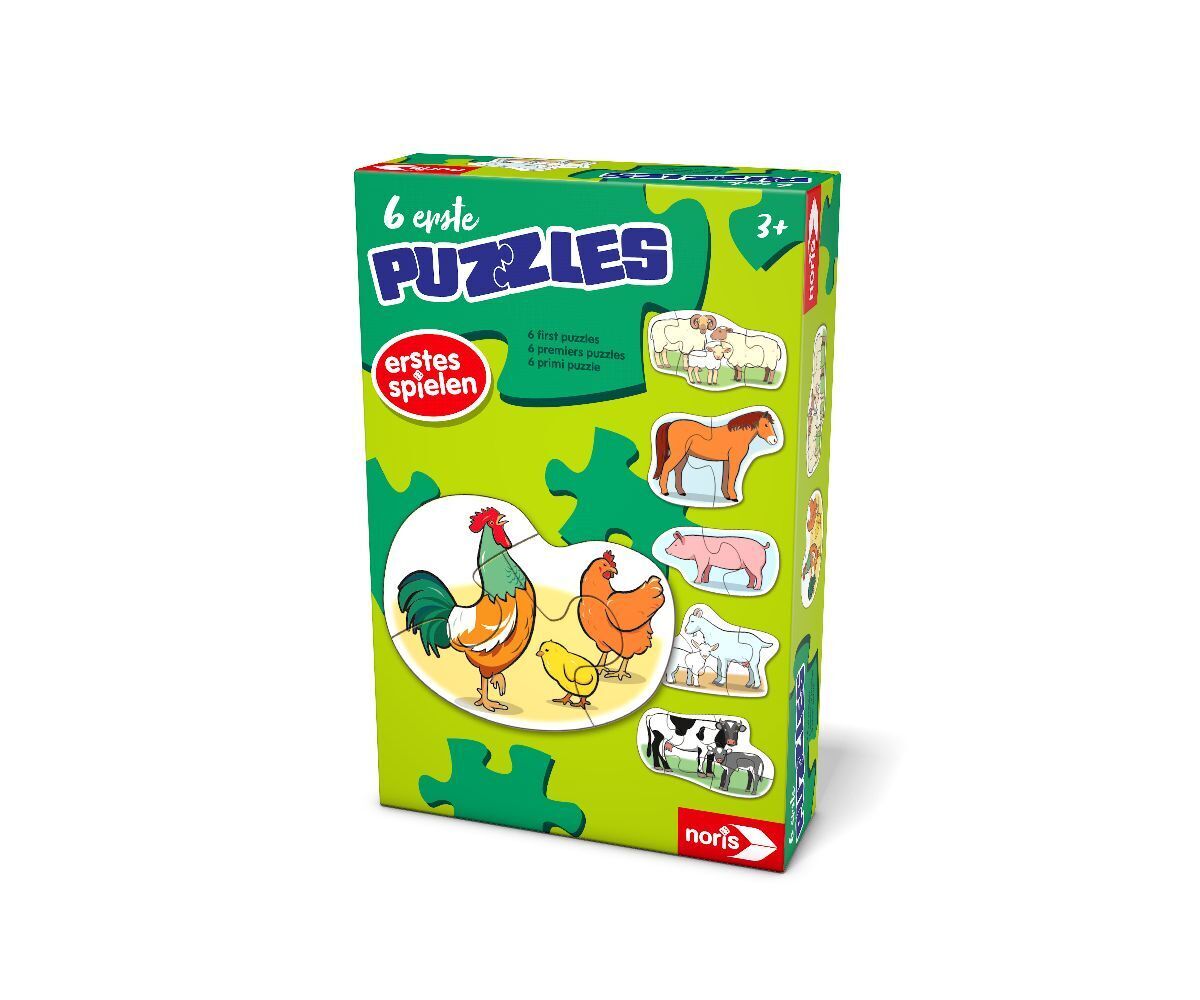 Cover: 4000826006213 | 6 erste Puzzles Bauernhoftiere | Spiel | Bunter Stückkarton | Deutsch