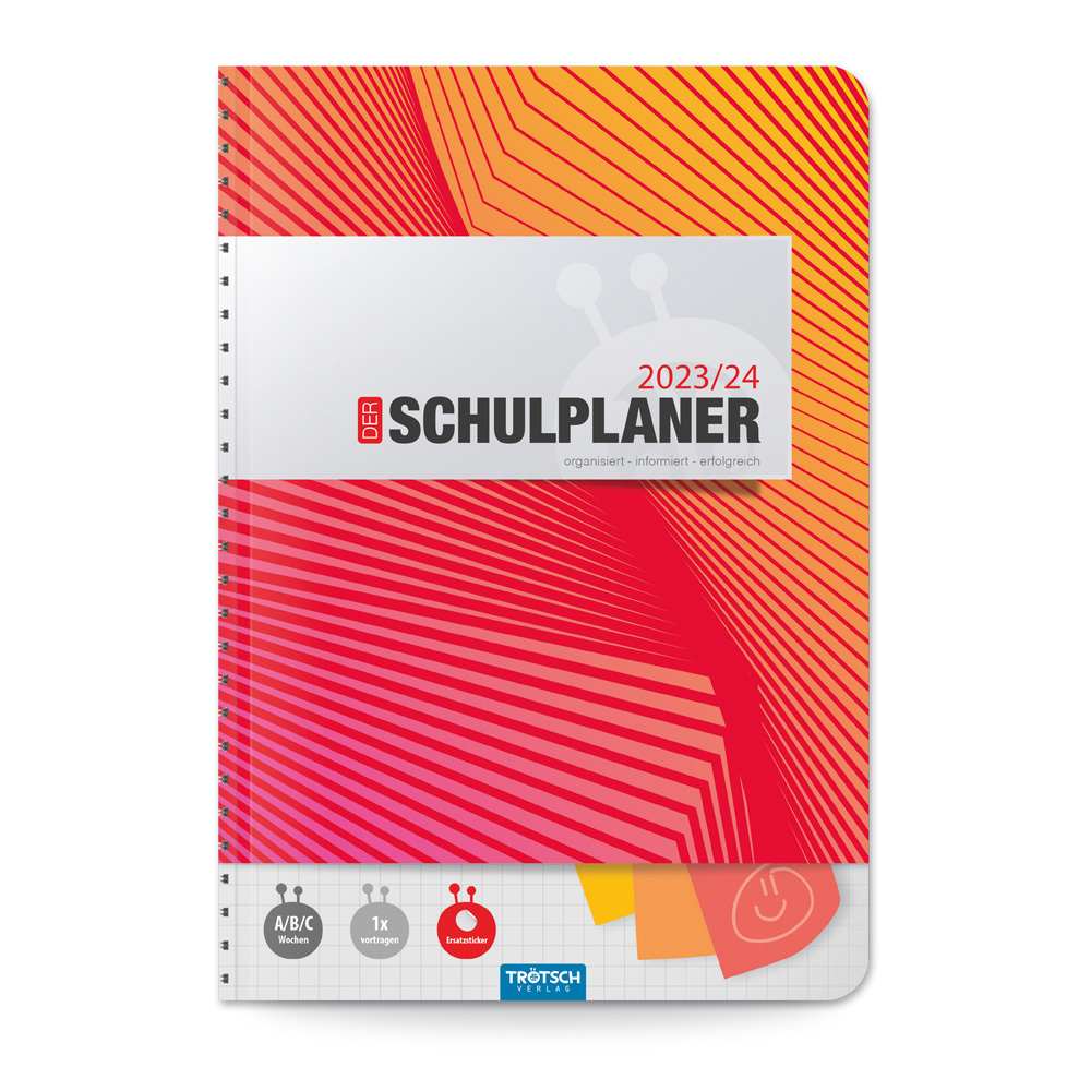 Cover: 9783965529199 | Trötsch Schulplaner Rot 23/24 | Trötsch Verlag GmbH &amp; Co.KG | Kalender