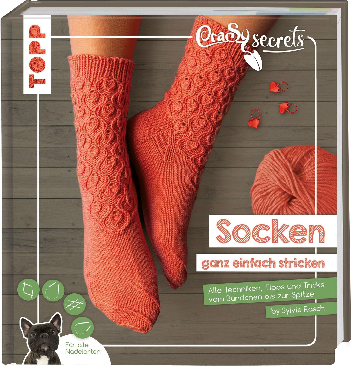 Cover: 9783772448799 | CraSy Secrets - Socken ganz einfach stricken | Sylvie Rasch | Buch