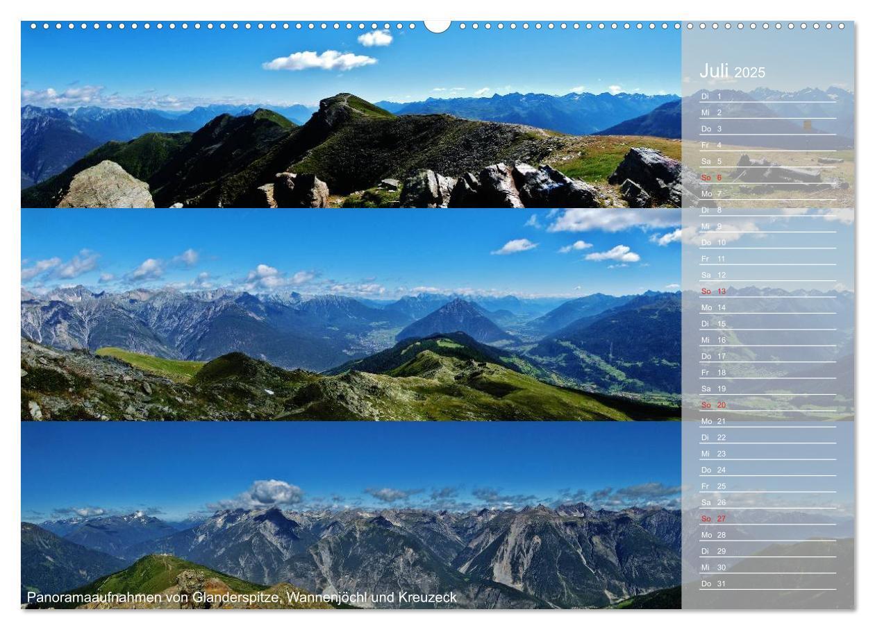 Bild: 9783435793983 | Alpenüberquerung (Wandkalender 2025 DIN A2 quer), CALVENDO...