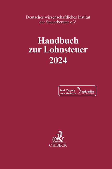 Cover: 9783406813306 | Handbuch zur Lohnsteuer 2024, m. 1 Buch, m. 1 Online-Zugang | e.V.