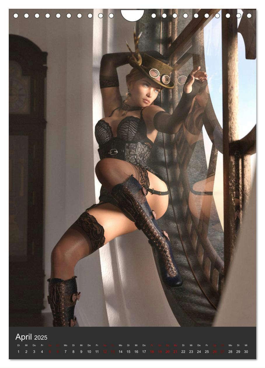 Bild: 9783435940240 | Sexy Steampunk Pin Up (Wandkalender 2025 DIN A4 hoch), CALVENDO...