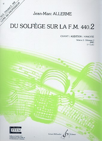 Cover: 9790043051701 | Du solfege sur la F.M. 440.2 - Chant/Audition/Ana. | Jean-Marc Allerme