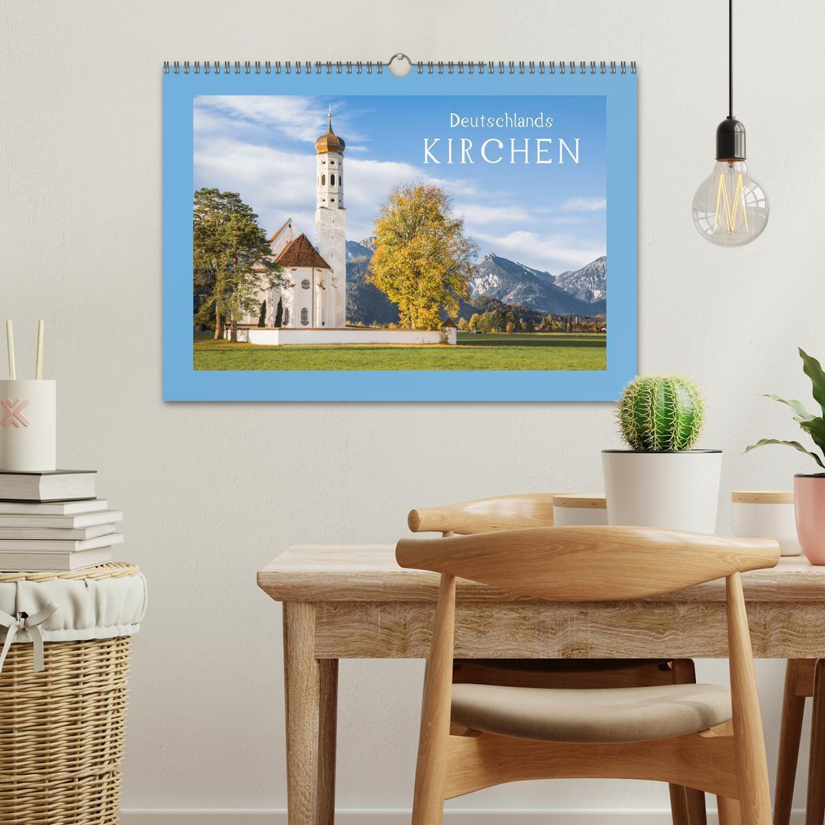 Bild: 9783435066360 | Deutschlands Kirchen (Wandkalender 2025 DIN A3 quer), CALVENDO...