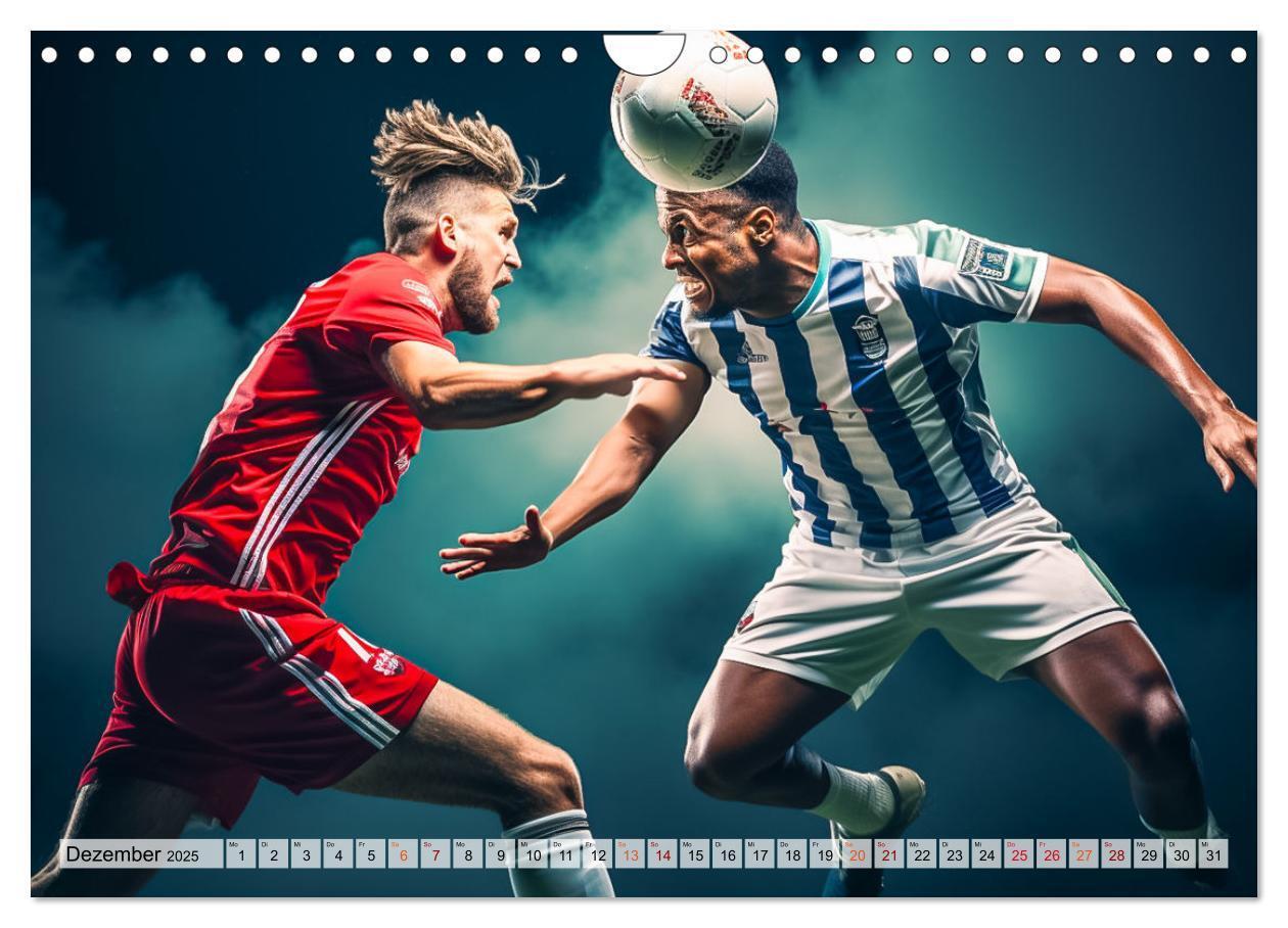 Bild: 9783383780394 | Fussball - Zweikampf (Wandkalender 2025 DIN A4 quer), CALVENDO...