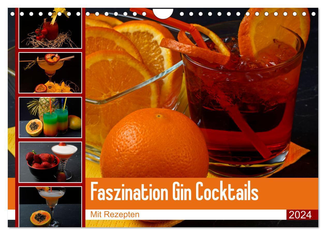 Cover: 9783675605336 | Faszination Gin Cocktails (Wandkalender 2024 DIN A4 quer), CALVENDO...