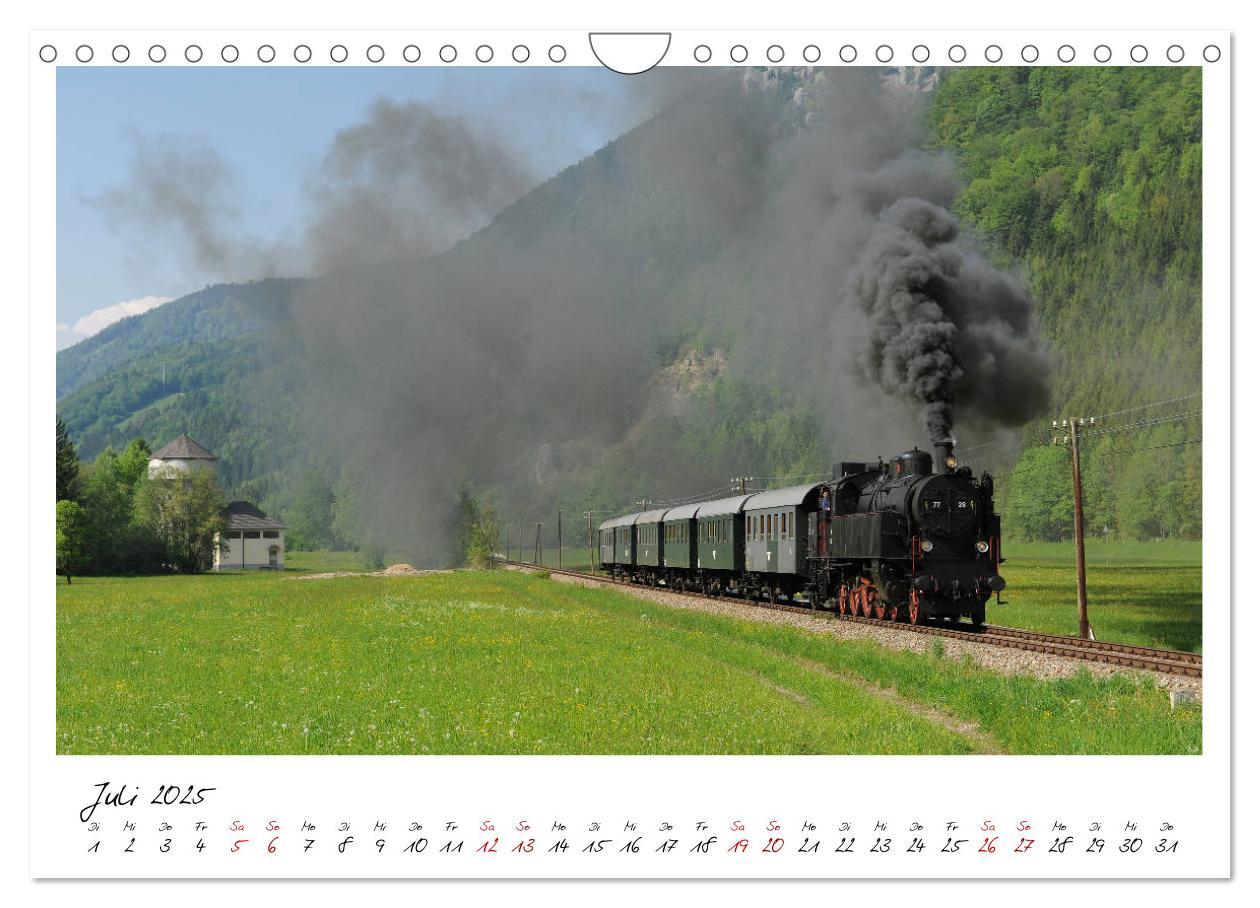 Bild: 9783435348152 | Mit Volldampf durch Österreich (Wandkalender 2025 DIN A4 quer),...