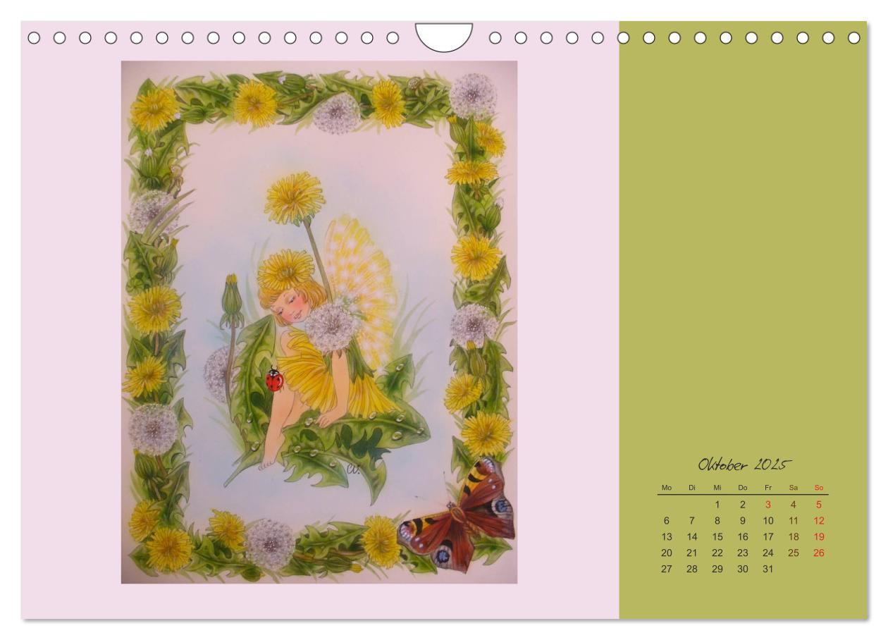 Bild: 9783435550296 | Blumen Elfen (Wandkalender 2025 DIN A4 quer), CALVENDO Monatskalender