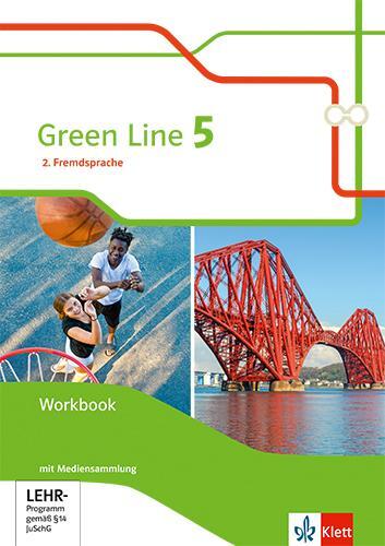 Cover: 9783128130552 | Green Line 5. Ausgabe 2. Fremdsprache. Workbook mit Mediensammlung...