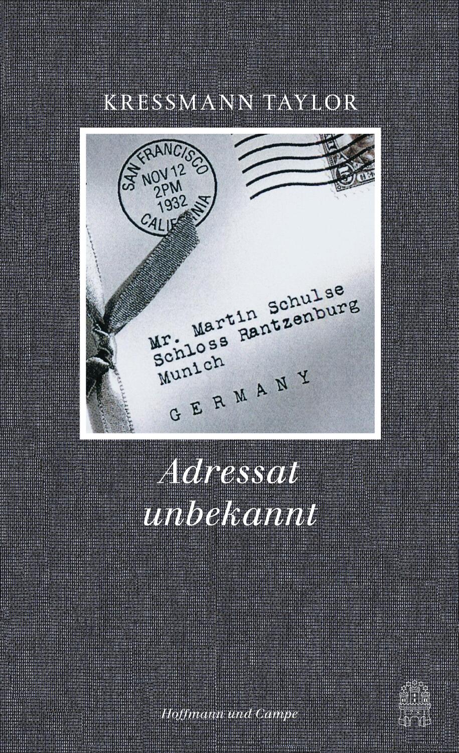 Cover: 9783455405866 | Adressat unbekannt | Kathrine Kressmann Taylor | Buch | Deutsch | 2016